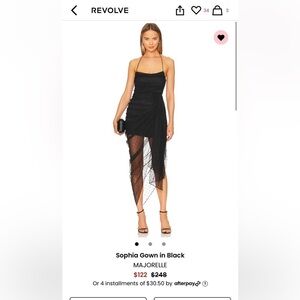 Majorelle | Revolve | Black Lacey dress | size small